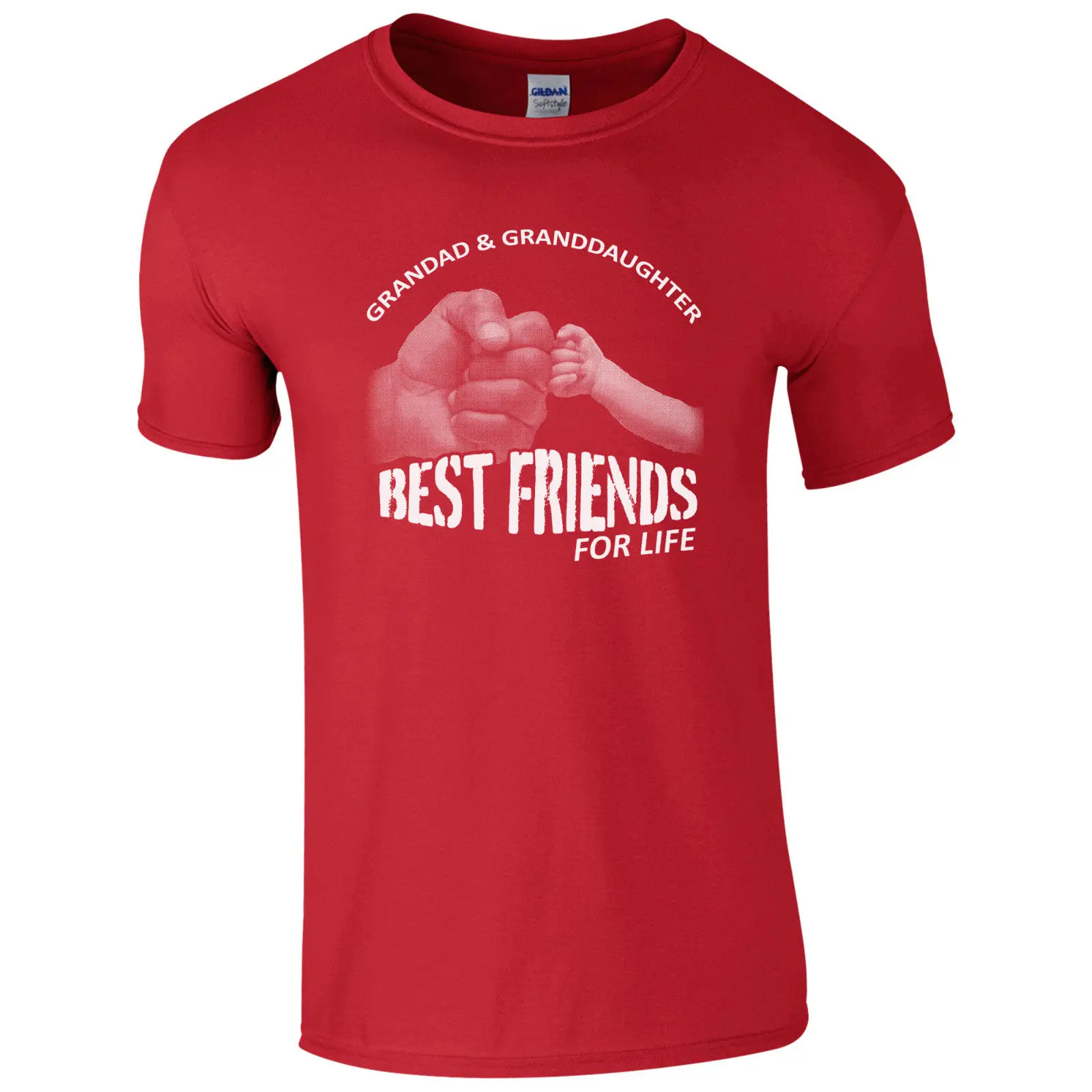 Grandad & granddach/футболка с надписью Best Friends For Life крутая Повседневная футболка унисекс