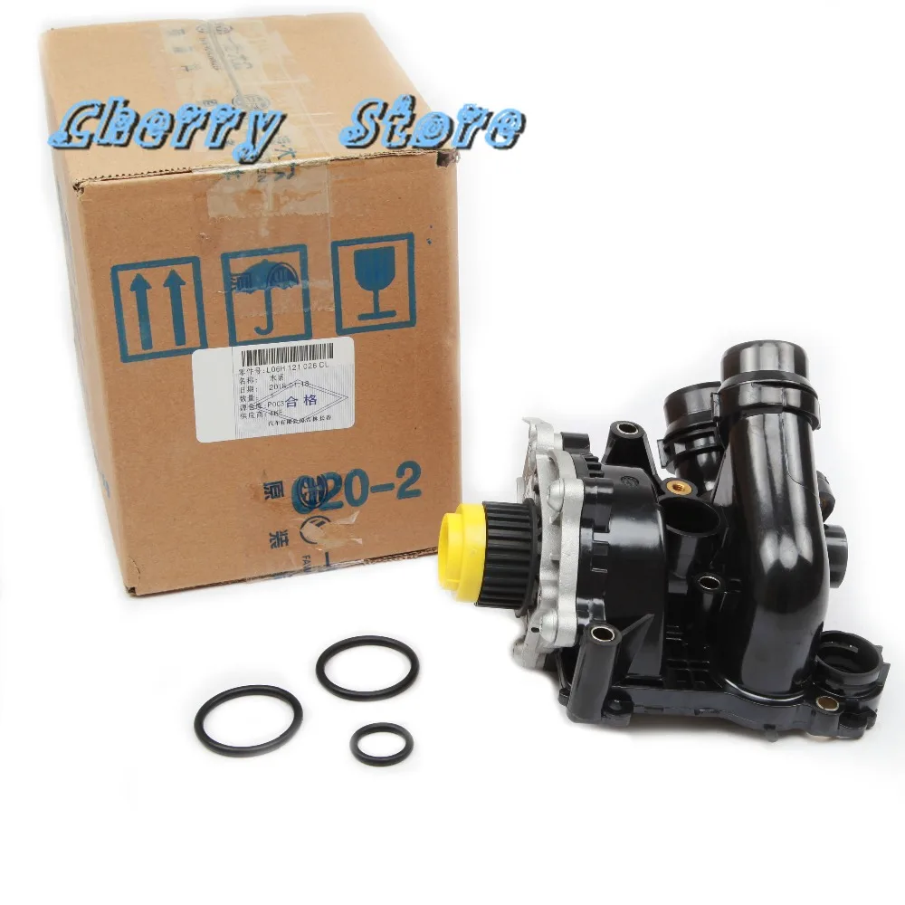 НОВЫЙ 06H 121 026 CQ двигатель водяной насос Термостат в сборе для VW Passat Golf CC Tiguan Jetta Audi A4
