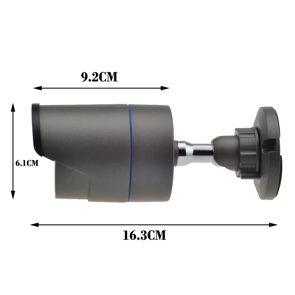 Наблюдения ONVIF H.265/H.264 4MP IP камера Открытый водонепроницаемый IP66 металлическая камера системы видеонаблюдения Hi3516D+ 1/" OV4689 6 шт. массив светодиодов