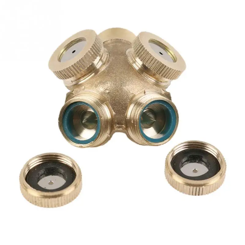 Латунь спрей запотевания сопла Садовые разбрызгиватели штуцер шланга воды