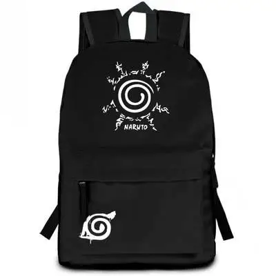 Наруто рюкзак Uzumaki Наруто сумка на плечо для женщин и мужчин аниме мультфильм школьная дорожная сумка рюкзаки для девочек подростков - Цвет: 2