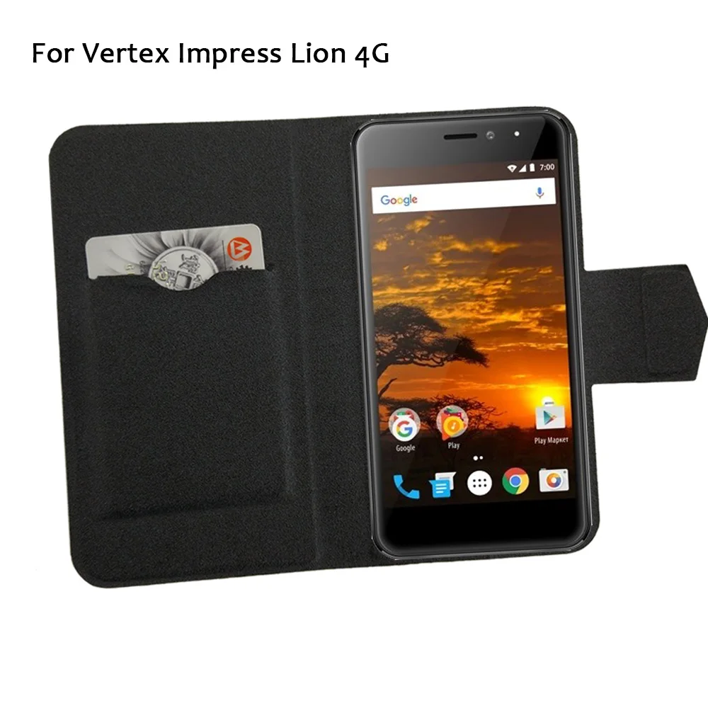 5 цветов лидер продаж! Чехол для телефона Vertex Impress Lion (4G) кожаный чехол модный