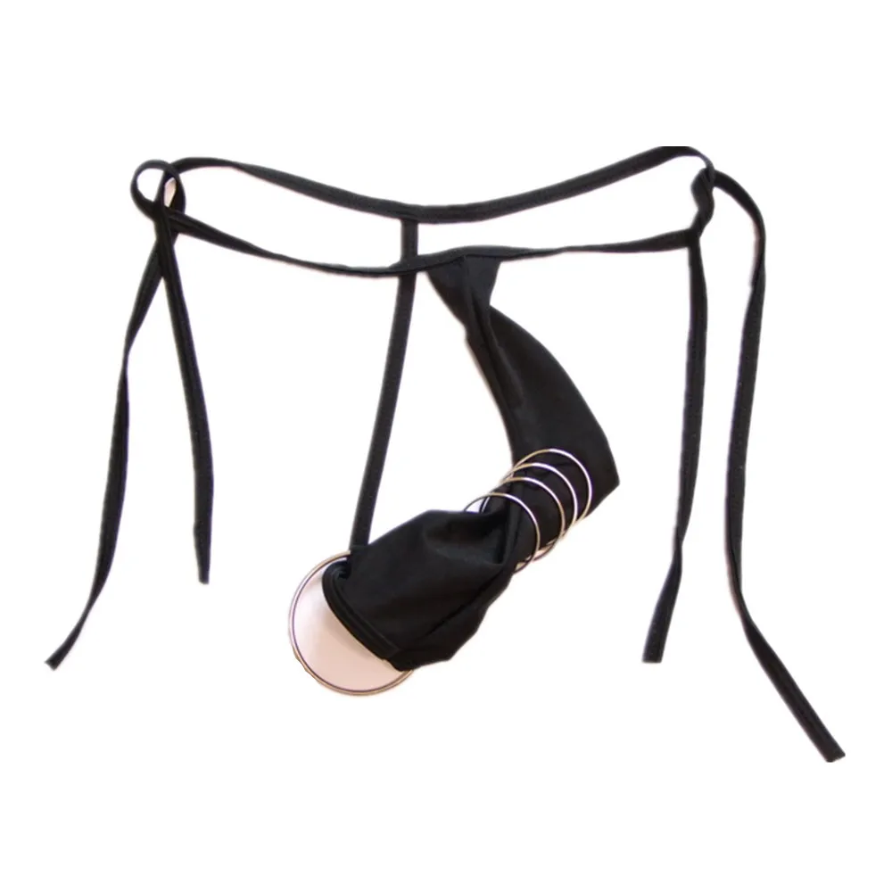 G String мужские нейлоновые 2019 НОВЫЕ веревки с низкой посадкой кольца стринги