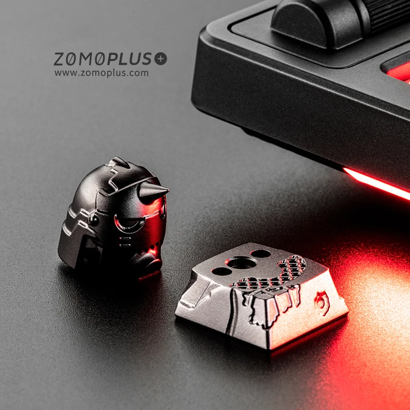 Zomo Стальной алхимик Альфонс Элрик Armor Artisan Keycap CNC Анодированный Алюминиевый