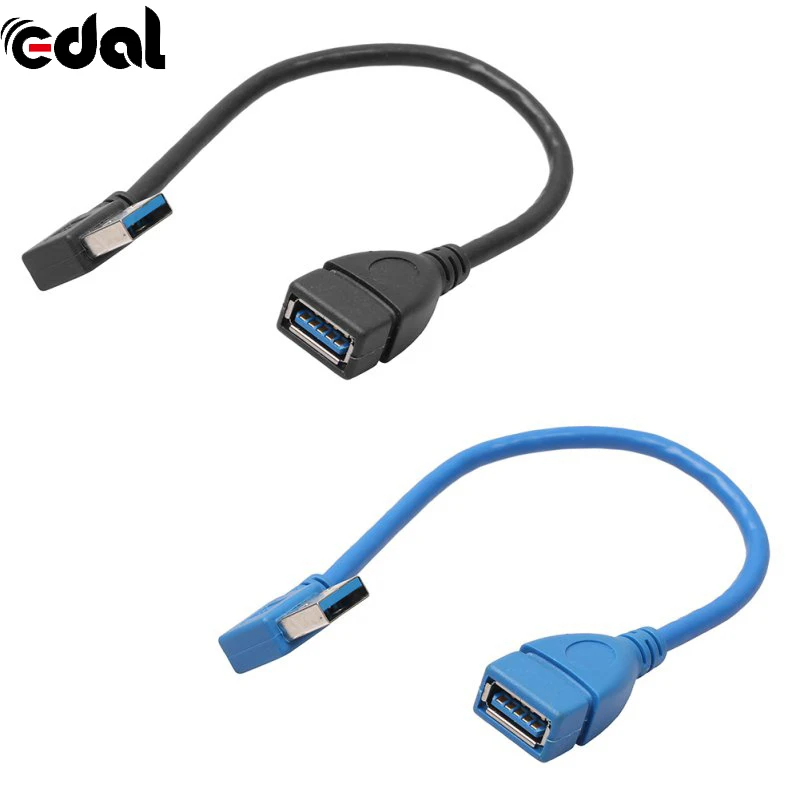 1 шт. USB 3,0 под прямым углом 90 градусов кабель-удлинитель адаптер «Папа-мама» шнур USB кабели, Лидер продаж