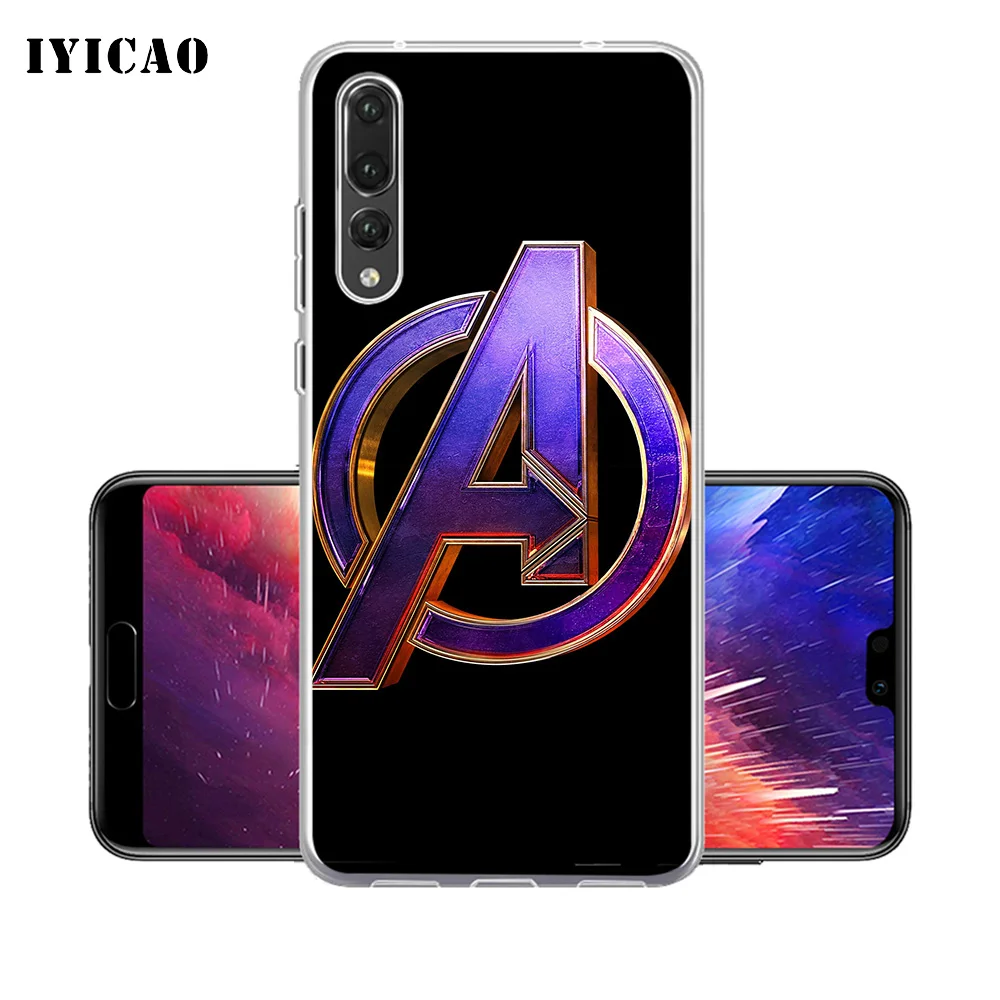 Мягкий силиконовый чехол для телефона IYICAO Avengers Endgame movie Huawei P30 P20 Pro P10 P9 P8 Lite P Smart