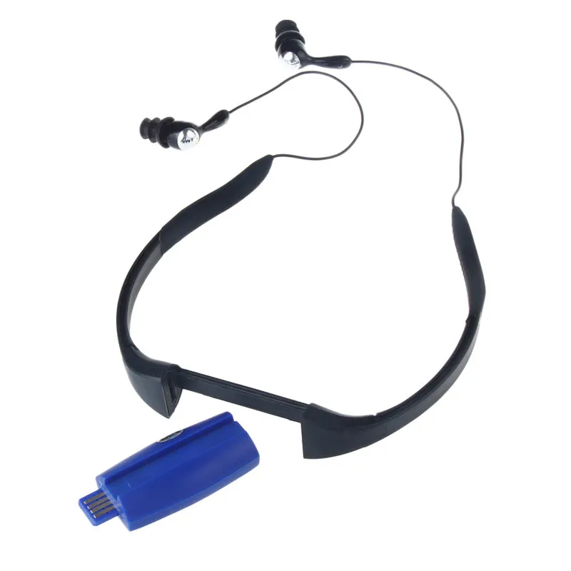 Модная IPX8 водонепроницаемая Спортивная стереогарнитура 8 ГБ mp3 плеер гарнитура с