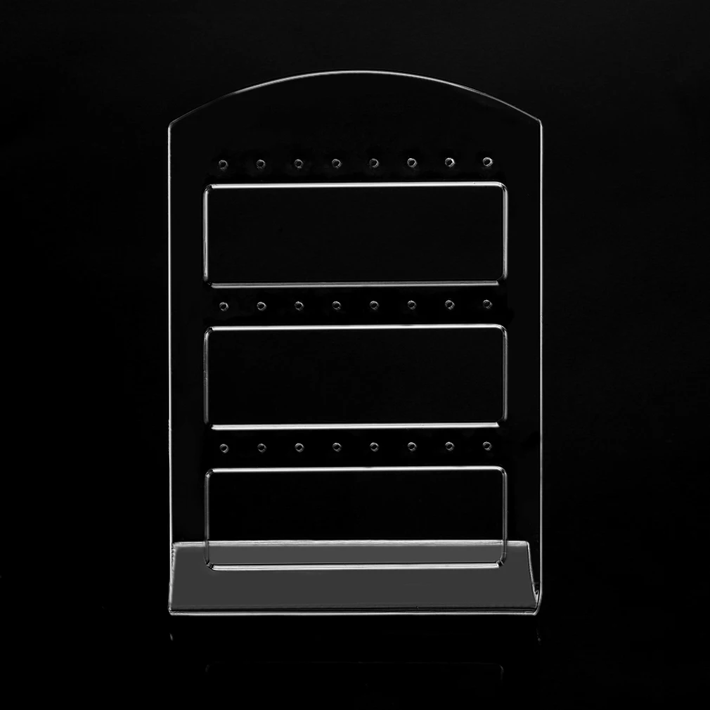 24 Отверстия пластиковая витрина для сережек подставка-органайзер модная