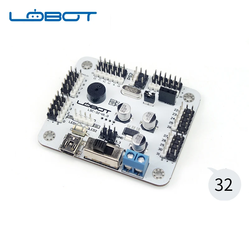 Servo Controller 32 CH Board with PS2 Handle Receiver Hexapod Bipedal RC Parts Robot | Игрушки и хобби