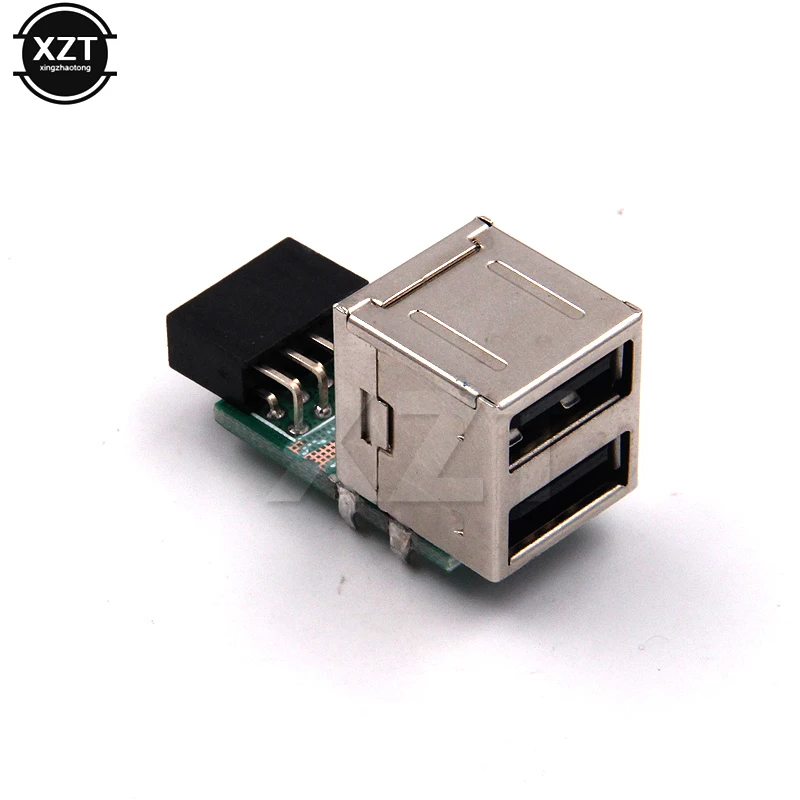 USB 2 0 9 контактный женский портовый адаптер конвертер материнская плата