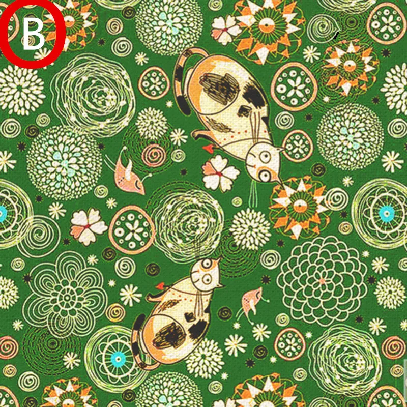 Окрашенное вручную хлопковое льняное одеяло ткань для шитья своими руками