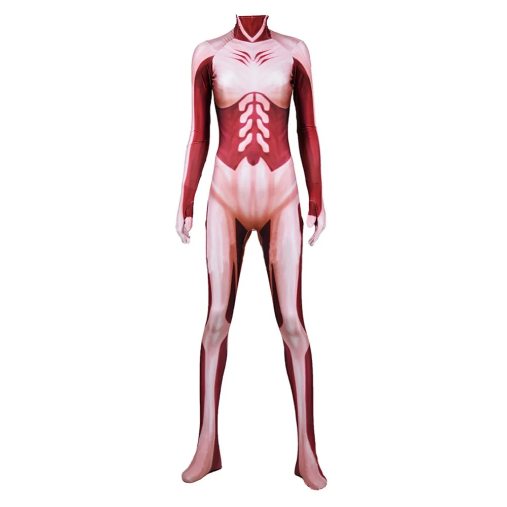 

Attack on Titan Cosplay Costume Zentai Catsuit Lycra Adult Woman Girls Ladys Bodysuit Jumpsuit Halloween Carnival Costume