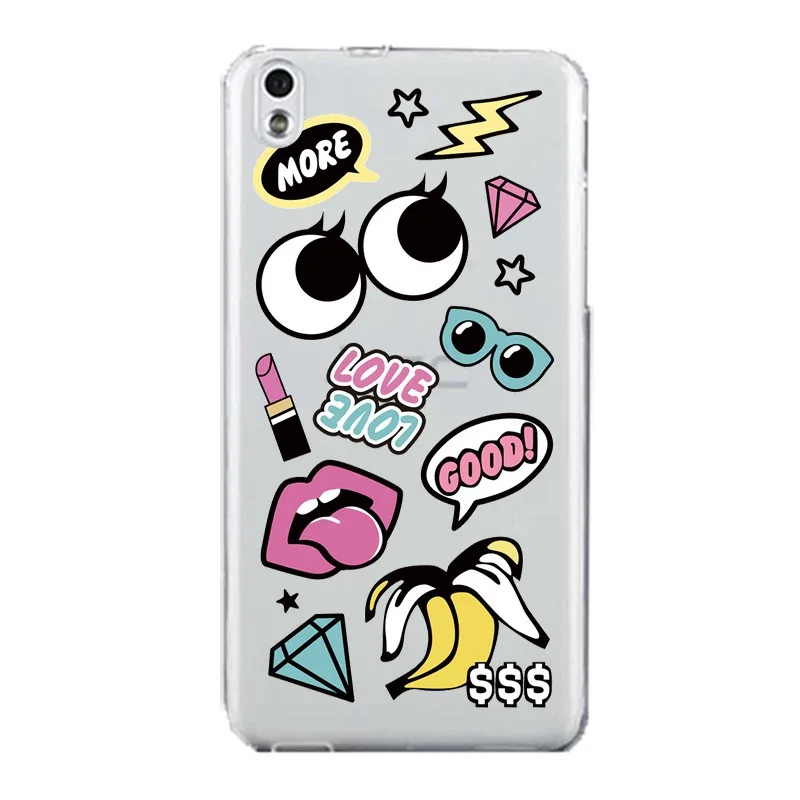 Eyes Soft Clear TPU Phone Case For HTC D820 M8 M9 A9 Watermelon Lip Banana Letter Painted Coque Fundas Cute Cover Free Shipping | Мобильные