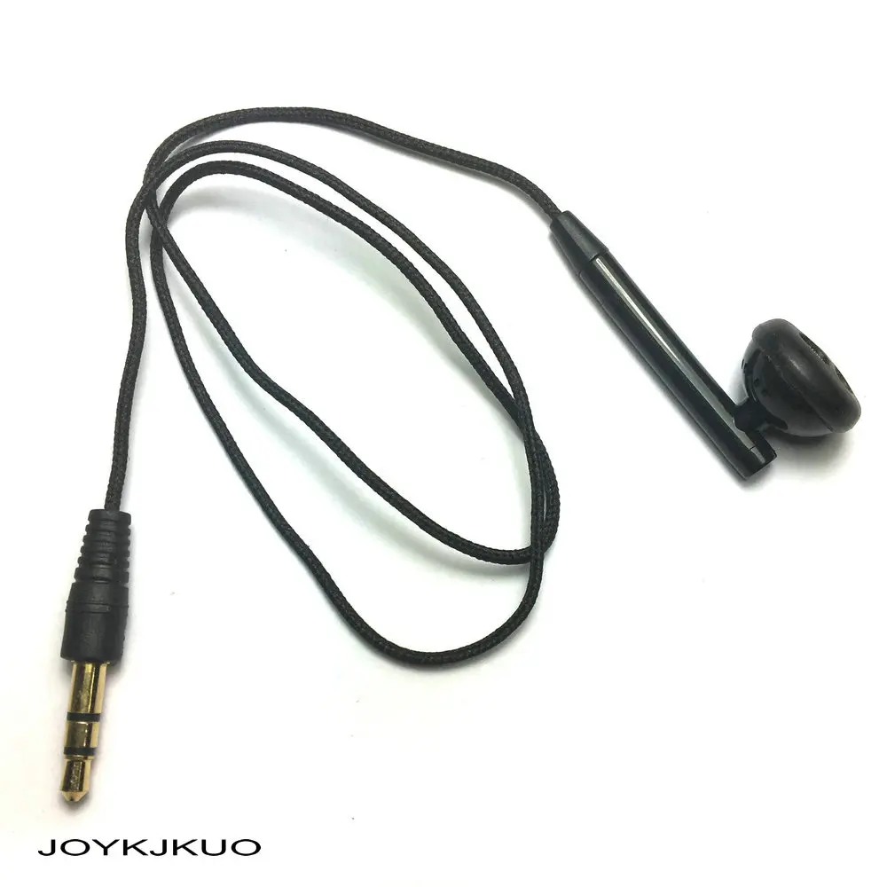 New Universal Short Woven 50cm 3.5mm Mono Single In-Ear Earbud Earphone Headset for all audio devices | Электроника