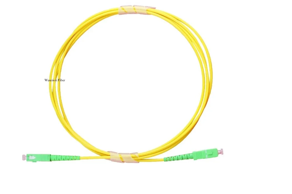 3M FTTH SC APC Волоконно-оптический патч-корд оптоволоконный джемпер SM Simplex 9/125 G652D ПВХ |