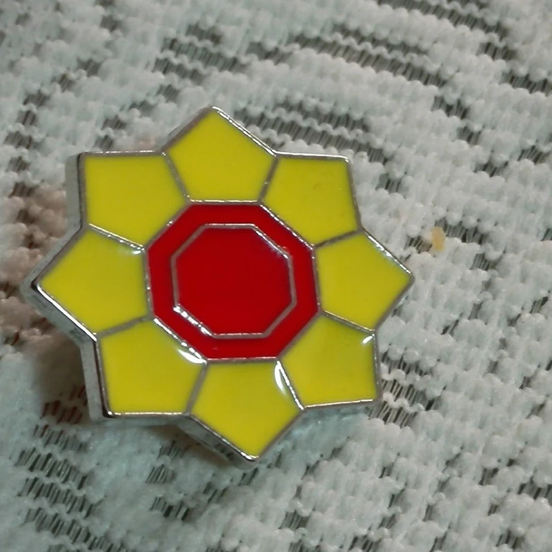 Карманный металлический значок покемен Канто 8 лига для спортзала булавка Pip Gen