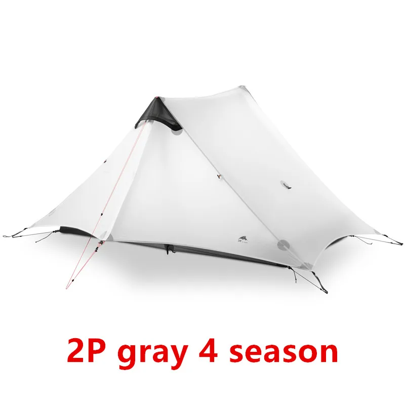 2P gray 4 season A 3F UL GEAR LanShan 2 Tent Oudoor Ultralight Camping 15D Silnylon 1 Person 2 Person Tent 3 Season Tent Winter 4 Season Tent - Цвет: 2P gray 4 season A