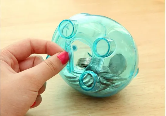 1PC Lovely Coin Piggy Bank Transparent Pig Money Box 10*7*8cm Saving Moneybox Gifts For Kid OK 0316 | Дом и сад