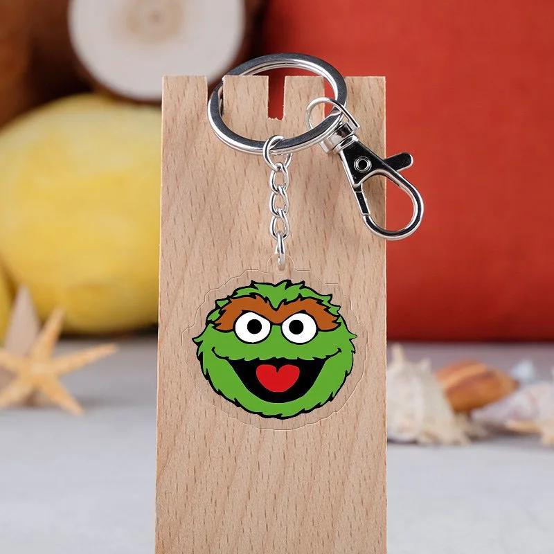 H05 Аниме Улица Сезам брелок мультфильм животных акриловая подвеска брелок - Цвет: H05