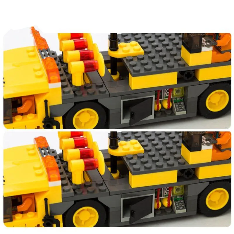 380PCS Building Blocks Crane Model KAZI City Build Designer Compatible Legoings Bricks Toys For Children New Year Gifts | Игрушки и