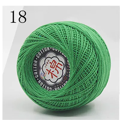 18 45 г/шт. 2ply Soft кружева хлопчатобумажной пряжи Красивая смесь цветов для ребенка руки Вязание кукольный свитер шапка шарф - Цвет: 18