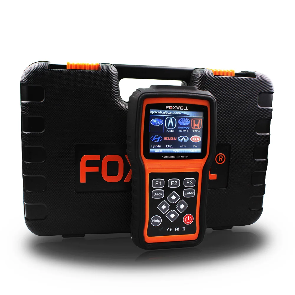 FOXWELL NT414 OBD2 диагностический сканер двигателя ABS SRS EPB масла сброса передачи