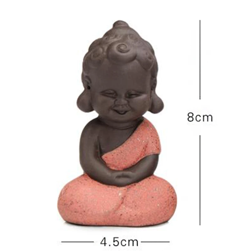 Кунг фу Малыш Маленький монах чай питомец для игры керамический домашний декор