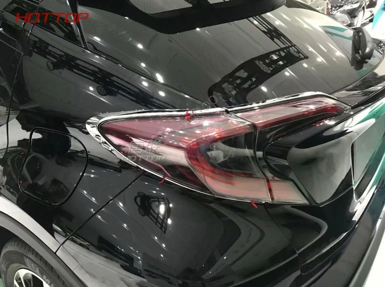 Для Toyota C-HR CHR, автомобильный Стайлинг, корпус, задний хвост, задний бровь/Накладка, светильник, рамка, палочка, АБС хромированная крышка, литье, 2 шт