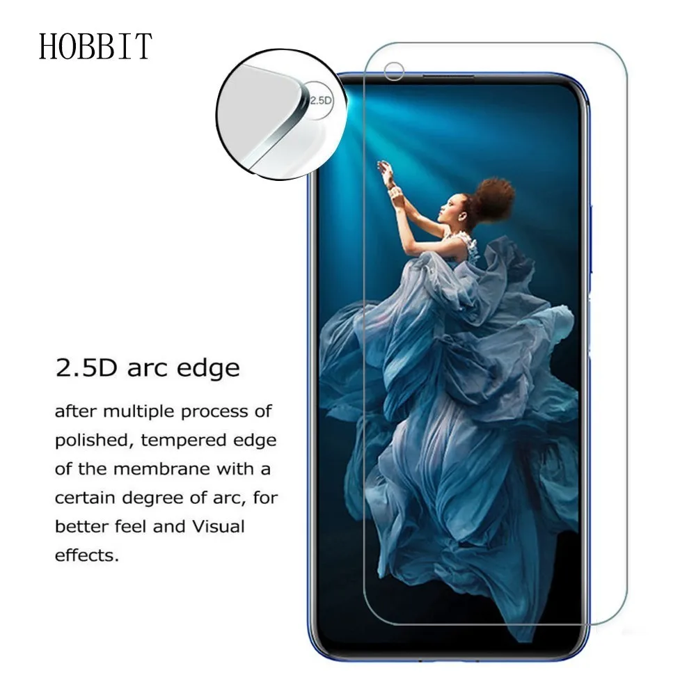 2 упаковки 0 3 мм 2.5D для Huawei Honor 20 Pro противоударное 9H закаленное стекло HD защитная