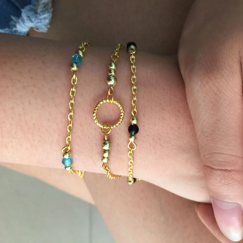 Лидер продаж популярные женские индивидуальные браслеты в стиле панк для женщин