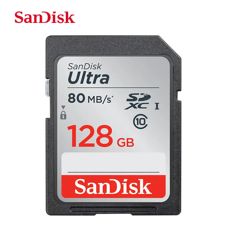 Sd-карта SanDisk 170 МБ для камеры 80 Мб 128 Гб 64 ГБ 32 ГБ 16 ГБ, карта памяти U3 U1 4 K, флеш-карта для камеры, флеш-карта SDXC SDHC