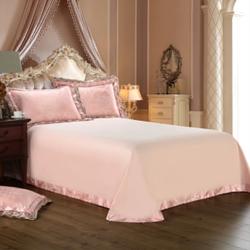 Preço 4/6pcs Luxo Queen King Size Conjunto De Roupa De Cama De Cetim Jacquard Algodão Capa De Edredão Conjunto De Lençóis De Cama 40