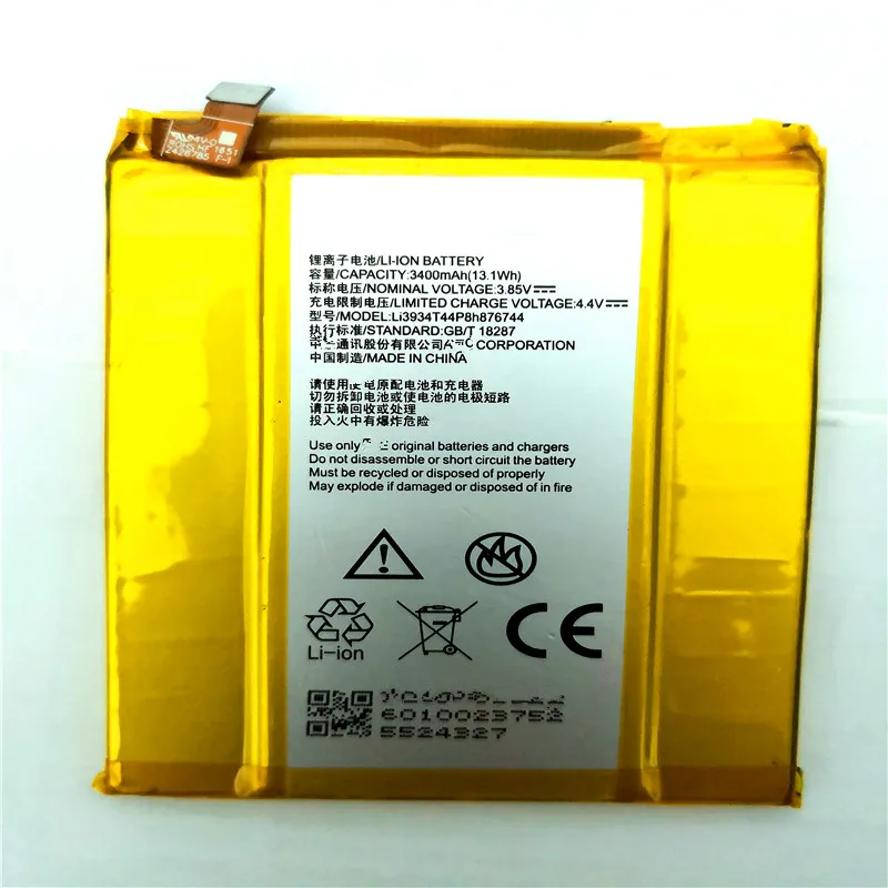 3400 мАч Li3934T44P8h876744 батарея для сотового телефона ZTE ZMax Pro / Z981 с ремонтными