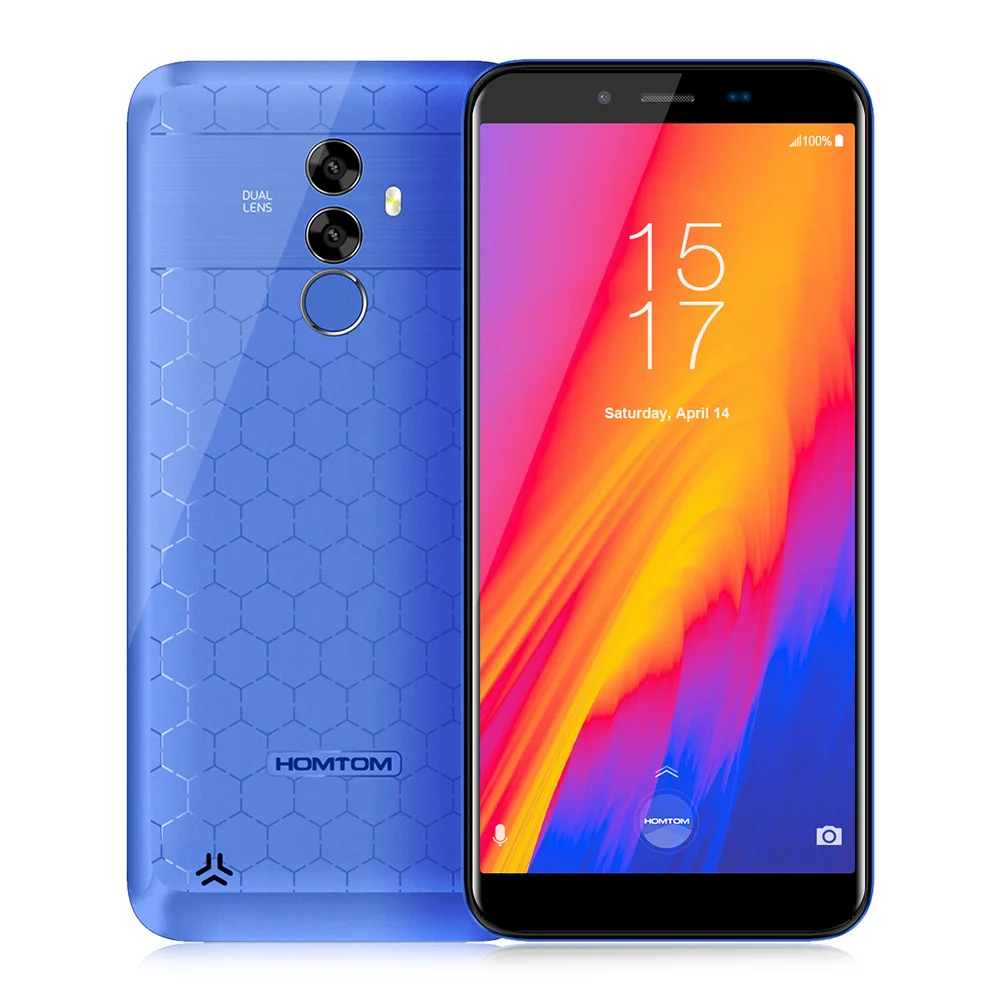 Отремонтированный HOMTOM S99 4G смартфон 5 '✘:9 Android 8 0 MTK6750 4 Гб 64 21.0MP + 13.0MP 6200 мАч OTG