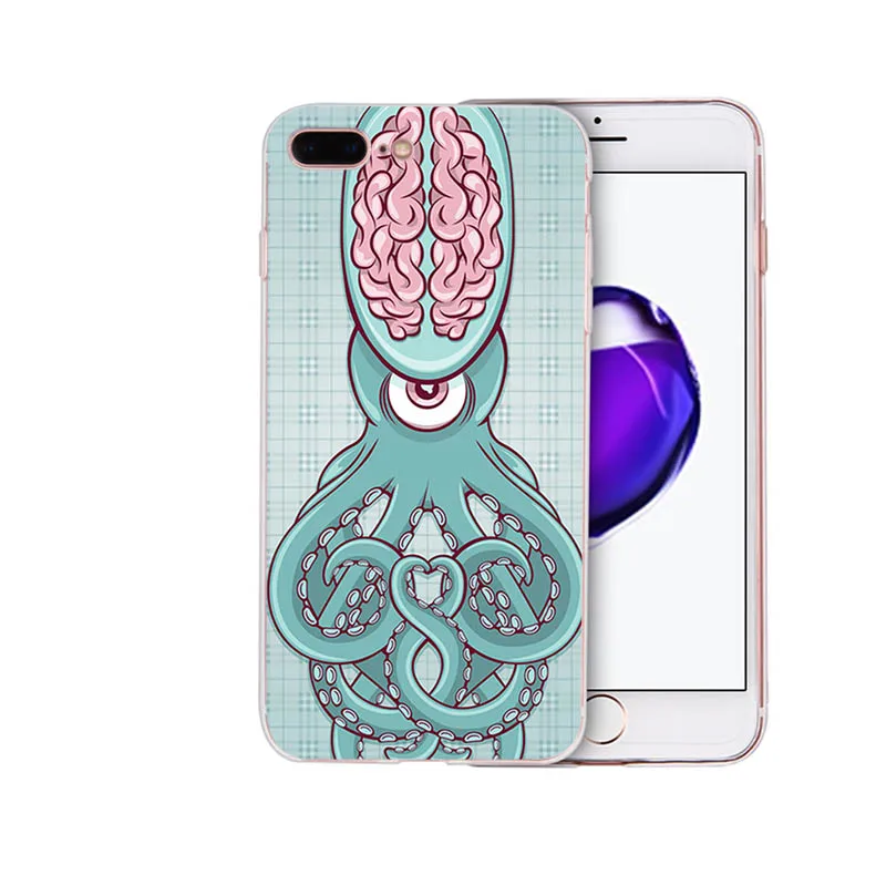 IMIDO чехол для мозга мягкий силиконовый из ТПУ Iphone 5 5S SE 6 6S 6plus 6splus 7 8 7plus 8plus X XS XR