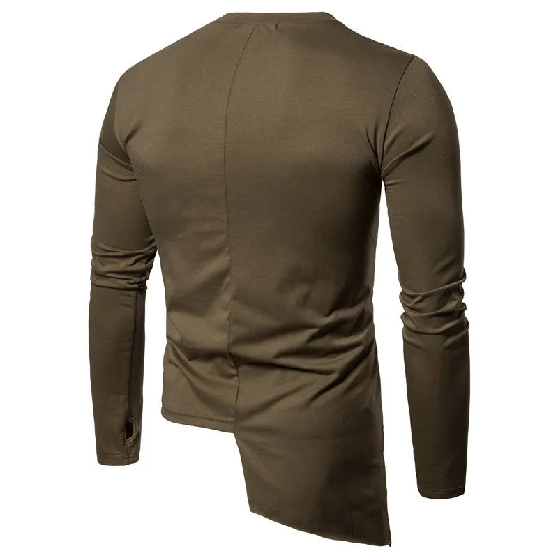 Мужская камуфляжная футболка с длинным рукавом в стиле хип хоп|tee shirt men|men hip hopmen hop