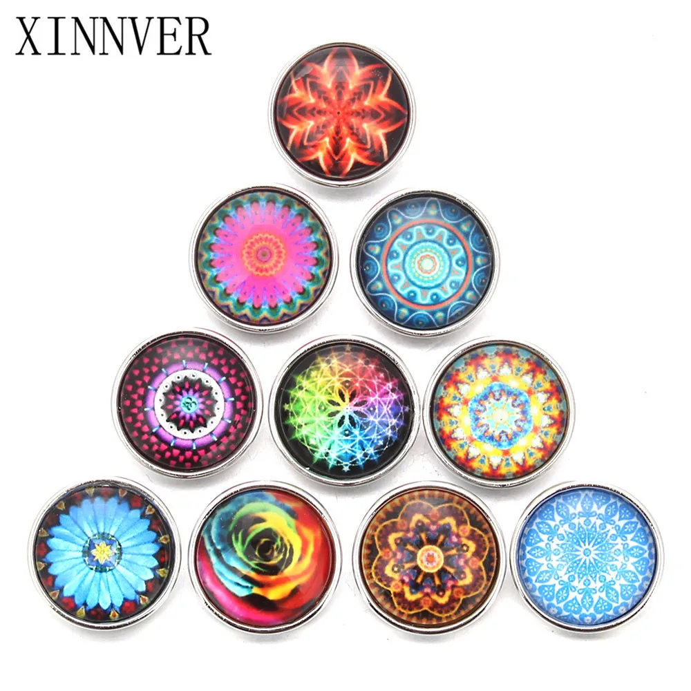 10 шт./лот Случайные Смешанные экзотические 18 мм кнопки ювелирные изделия