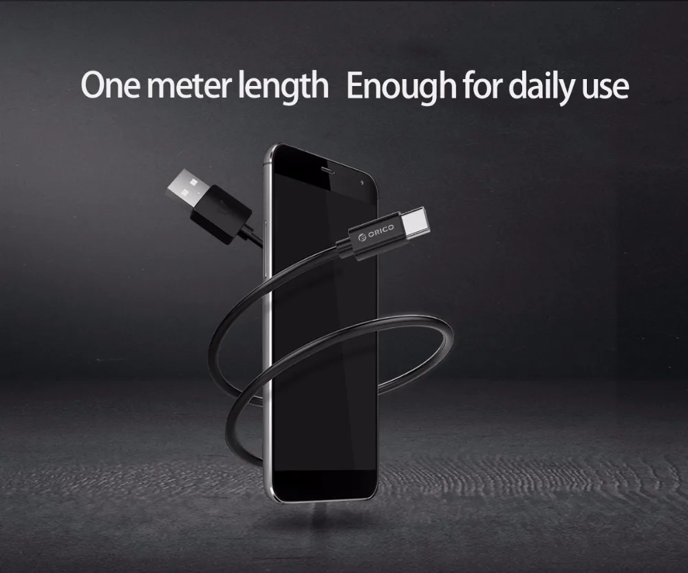 ORICO 2A USB кабель для синхронизации данных Реверсивный Type c зарядный Samsung Xiaomi Huawei Andriod