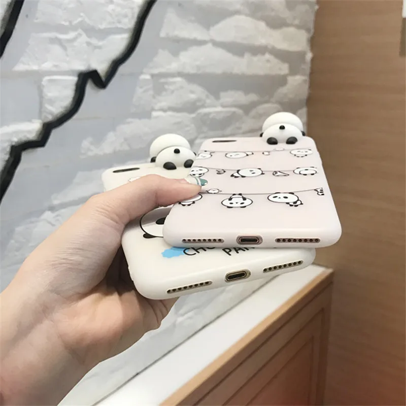XINGYUANKE 3D милые животные панда чехол для телефона iPhone 6 6s случае Прекрасный