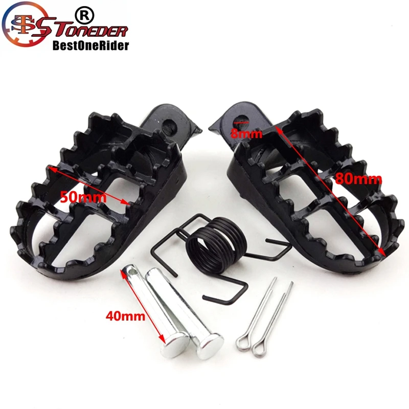 Подножки STONEDER подножки для мотоцикла XR50R CRF50 CRF70 CRF80 CRF100F PW50 PW80 TW200 | Автомобили и