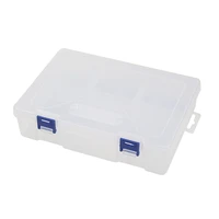 electronic accessories storage box 3x4 grid 2 layer detachable plastic storage case for electronic components for