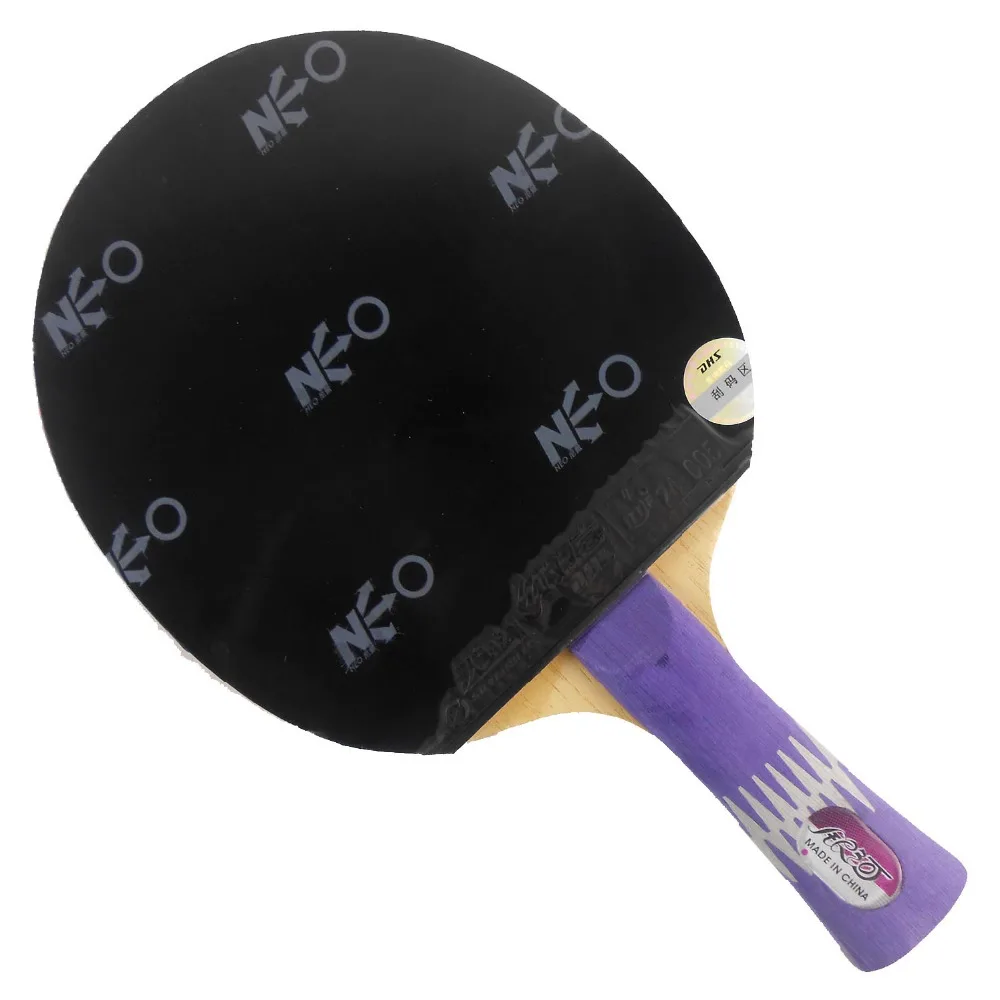 Pro Table Tennis Ping Pong Combo Paddle Racket Yinhe W-4 + DHS NEO Skyline TG2 and Sanwei T88-III Shakehand long handle FL | Спорт и