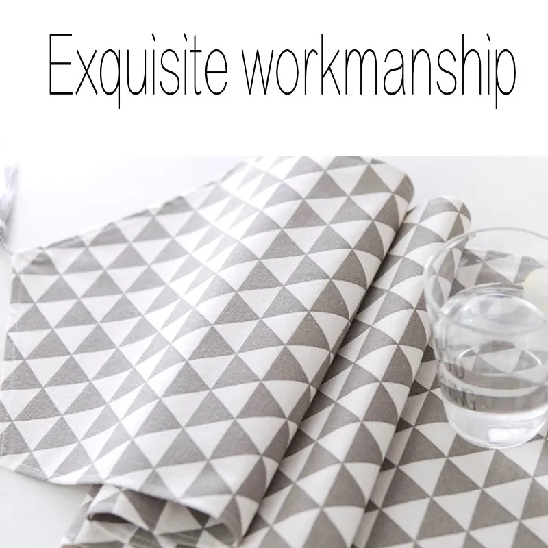 

Cotton and linen Table Runners Tassels Table Top christmas decorations for home table Outdoor Wedding Party table runners