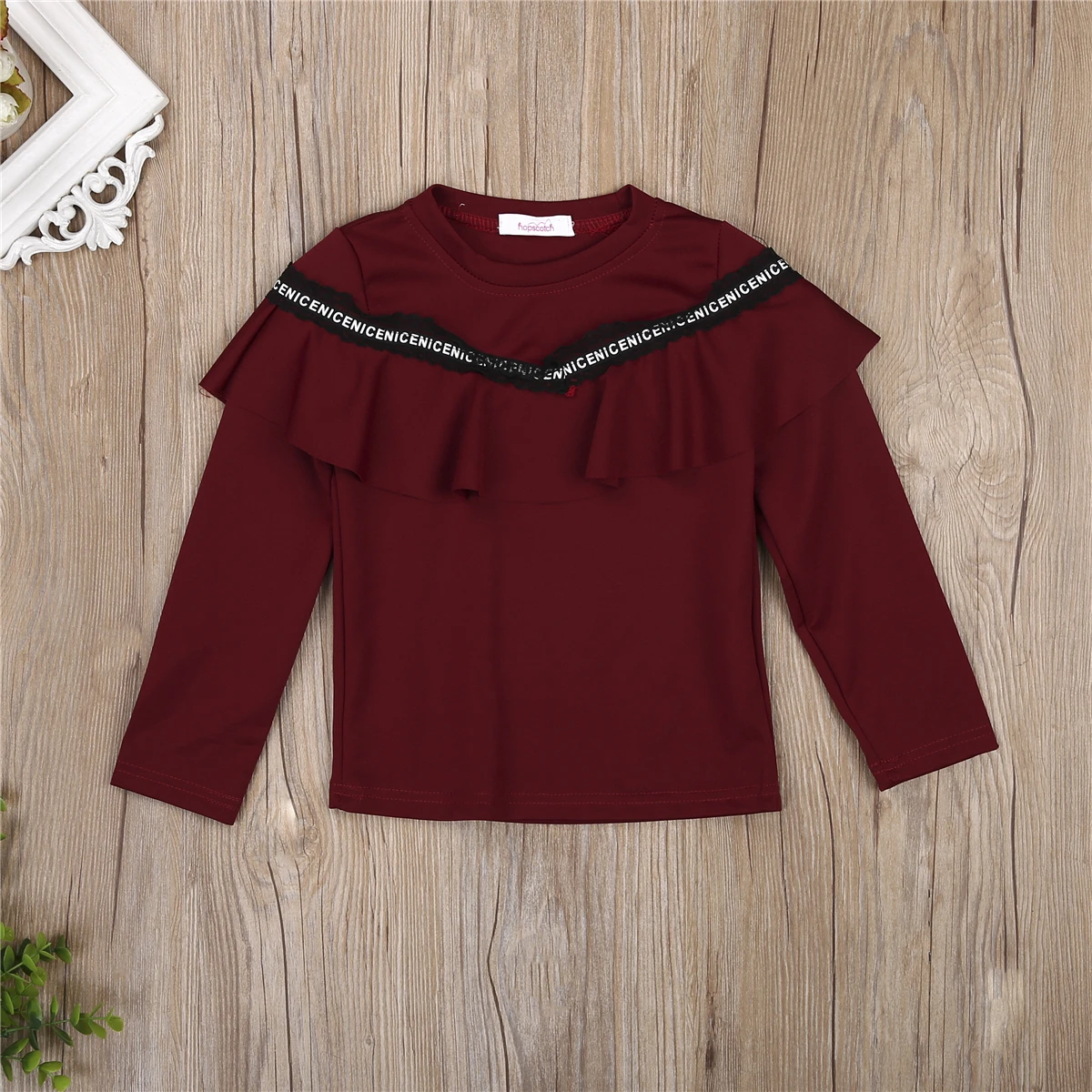 

AU Toddler Kid Baby Girl 1Y-6Y Long Sleeve Ruffle Tops T-Shirt Infant Blouse Clothes