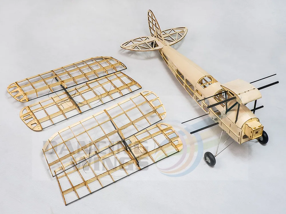 Обновленная мини-модель летательного аппарата Tiger Moth Balsa с электрическим питанием, радиоуправляемый самолет 980 мм, лазерная резка крыльев, модель самолета, комплекты