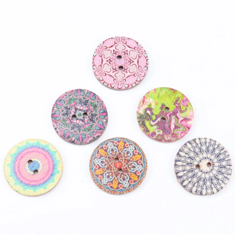 Смешанные Круглые фотообои для скрапбукинга ручной работы украшения дома 25 мм 20