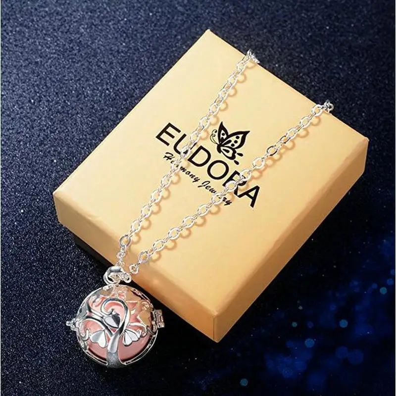 

Harmony Chime Ball Necklace Pendent with Angel Wing Angel Caller Sounds Bell Pregnant Pendants for Woman Mother Baby Gift FH217