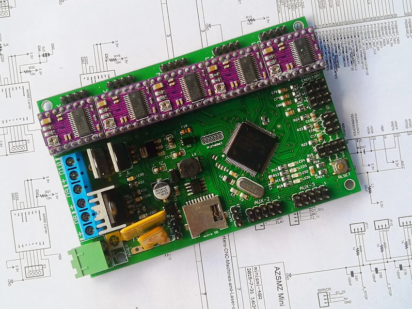AZSMZ Mini Ver2.1 + 12864 LCD 5 x DRV8825|lcd 12864|mini minilcd lcd |