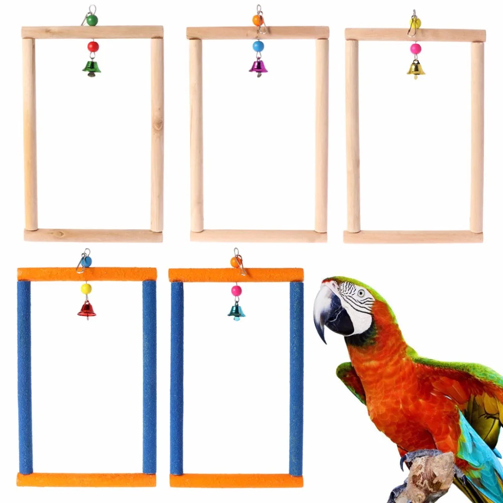 Фото Pet Bird Parrot Parakeet Perch Wood Hammock Swing Stand Cage Toy Дом и сад Pet Bird Parrot Parakeet Perch Wood Hammock Swing Stand Cage Toy Дом и сад