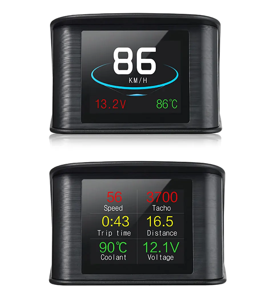 VJOYCAR Hud gps OBD компьютер автомобиля Скорость проектор Цифровой Скорость ometer Дисплей расход топлива Температура датчик инструмент диагностики